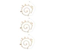 FOMIYES 3pcs Elegant Double Metal Waist Chain Belt with Sunflower Design Adjustable Body Chain Jewelry for Women Lightweight Gold Waist Accessory for Dresses and Jeans