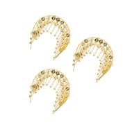 FOMIYES 3pcs Elegant Sequin Tassel Belly Dance Headband Lightweight Performance Headdress for Womens Festival Costume and Stage Dance Accessory