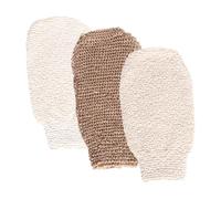 FOMIYES 3pcs Exfoliating Shower Gloves Body Scrubber Mitts for Spa Massage Reusable Bath Gloves with Rich Lather Deep Cleansing for Arms Legs Chest Back