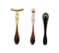 FOMIYES 3pcs Eye Cream Applicator Set Metal Facial Mask Spoons Cosmetic Spatulas for Dark Circles Puffiness Skin Care Tools Beauty Treatment Random Color