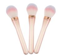 FOMIYES 3Pcs Gradient Powder Blush Makeup Brushes Set - Double-Sided Face Contour and Dusting Powder Brushes with Soft Synthetic Bristles for Travel and Events
