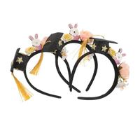 FOMIYES 3pcs Graduation Cap Headband Lightweight Comfortable Headwear for Role Play Holiday Parties and Graduation Events Vibrant Photo Props for School Uniforms