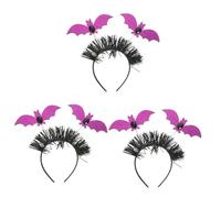FOMIYES 3pcs Halloween Bat Headband for Party Lightweight Cosplay Accessory for Women and Comfortable Fit Halloween Prop Add Charm to Your Costume