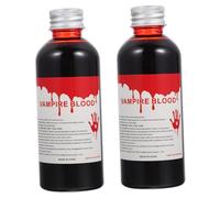 FOMIYES 3pcs Halloween Fake Blood Portable Artificial Blood for Party Pranks and Costume Makeup Odorless for Halloween Decor Stage Performance and April Fools Day Tricks