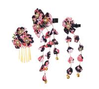 FOMIYES 3pcs Japanese Kimono Hair Clips Lightweight Flower Tassel Hairpins Traditional Cultural Accessories for Women Inspired by Japanese Heritage