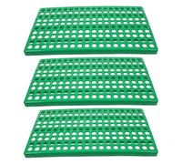 FOMIYES 3pcs Leakproof Plastic Rabbit Cage Mats round Holes for Easy Waste Cleanup, Chew Resistant Floor Pads Suitable for Small Animal and Bunny Cages