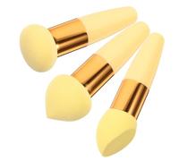 FOMIYES 3pcs Makeup Sponge Premium Cosmetic Tools for Wet Dry Foundation Concealer Blending Applicator Pens for Natural Finish and Powder Saving