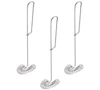 FOMIYES 3Pcs Manual Egg Beater Stainless Steel Spring Whisk for Household and Professional Kitchens