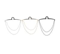 FOMIYES 3pcs Men Tie Collar Chain Pins Copper Clips for Shirts and Trousers Elegant Necktie Accessories for Business Weddings Formal Events Wear-resistant Design