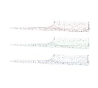 FOMIYES 3pcs Plastic Pointed Tail Combs for Hair Parting Styling and Braiding Tail Comb Sharp Tip for Straightening and Highlighting Hairdressing Tool for Home Use
