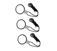 FOMIYES 3Pcs Portable Hanging Lanyard Magnifiers Compact Reading Magnifying Glasses for Adults Seniors Hobbyists Travel and Inspection Use