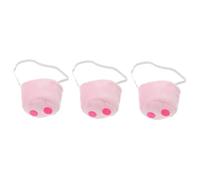FOMIYES 3pcs Portable Plush Pig Nose Cosplay Accessory Soft Animal Prop for Costume Parties Realistic Design Easy to Wear Reusable for Halloween and Stage Performances