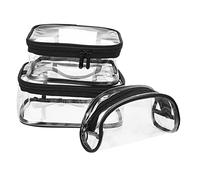 FOMIYES 3pcs Portable Travel Toiletry Bag Makeup Bag Compartments for Travel Toiletries Wash Pouch for Delicates