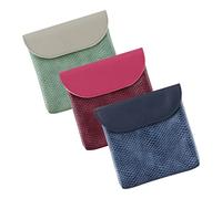 FOMIYES 3Pcs PU Leather Snake Print Sanitary Holder Set Multi-Functional Portable Tampon Storage Bags for Women Compact and Reusable Period Pouches for Daily Use