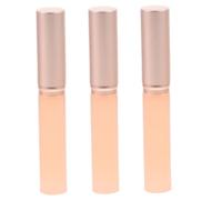 FOMIYES 3Pcs Reusable Silicone Lip Gloss Applicator Brush with Lid Portable Lipstick Brush for Travel Daily Makeup Easy to Carry and Apply Smooth Lip Color