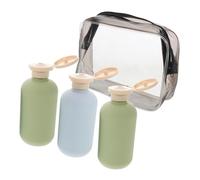FOMIYES 3pcs Reusable Travel Bottle Leak Toiletry Containers for Shampoo Body Wash Lotion Portable Travel Liquid Bottles for Business Trips and Vacation Toiletries