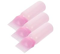 FOMIYES 3pcs Root Comb Applicator Bottle Hair Oiling Dyeing Applicator Spray Bottle for Hair Easy to Use Squeeze