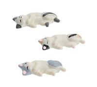 FOMIYES 3Pcs Rubber Cat Nail Art Pen Rack Multifunctional Brush Holder for Nail Salon and Home DIY Adorable Manicure Organizer for Cat Lovers