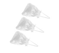 FOMIYES 3pcs Satin Flower Bridal Dolly Bags for Wedding Day Elegant Floral Handbags Pouches for Bridesmaids and Flower Secure Drawstring Closure for Jewelry and Essentials Storage