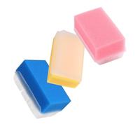 FOMIYES 3Pcs Sensory Massage Brushes with Soft Bristles for Newborns Portable Bath Sponge in Pink Blue Yellow Gentle Tactile Training and Early Education Touch Stimulating Tools
