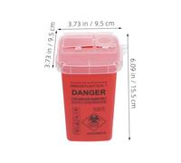 FOMIYES 3pcs Sharps Containers with Flip Open Lid Portable Needle Disposal Boxes for Safe Sharps Waste Management Lightweight and Compact Bin for Clinics Hospitals Tattoo Parlors