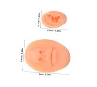 FOMIYES 3pcs Silicone Simulation Body Piercing Model Set for Piercing Practice and Jewelry Display Realistic Flexible Mouth Nose Ear Anatomy for Professional Acupuncture Teaching and