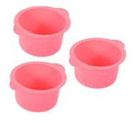 FOMIYES 3pcs Silicone Wax Warmer Bowl Replacement Liner for Hair Removal Waxing Capacity Heat Resistant