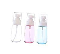 FOMIYES 3pcs Small Portable Spray Bottles Transparent U Shape Refillable Makeup and Skin Care Containers Thick Bottom Fine Mist Sprayers for Travel Outdoor Use Pink Blue