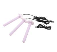 FOMIYES 3pcs USB Heated Bird Perch Stand for Parrots Pigeons Small Birds, 6.48 Inch Violet Plastic Warming Rod Suitable for Birdcages and Indoor Use