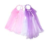 FOMIYES 3pcs Wedding Flower Girl Crown with Veil Floral Hair Garland Boho Headpiece for Children Birthday Party Bridal Shower Decoration