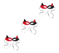 FOMIYES 3pcs Womens Half Face Easy Wear Costume Accessory for Halloween Parties Prom and Ball Events Stylish Prop for Masquerade Weddings and Celebrations