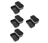 FOMIYES 4 Pairs Double Sided Shoe Polish Sponge High Density Soft Cleaner Tool for Leather Shoes and Handbags Durable Plastic and Sponge Material Lightweight Portable Design Random Color