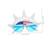 FOMIYES 4 Pcs American Flag Patriotic Funny Party Glasses Lightweight Independence Day Sunglasses with Statue of Liberty Design for Adults and Compact Festive Eyewear for July Memorial Day