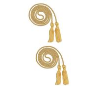 FOMIYES 4 Pcs Graduation Honor Cords Golden Polyester Yarn Tassels Knotted Rope for Bachelor Gown Graduation Ceremony Party Students