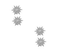 FOMIYES 4 pcs Rhinestone Button Clip Covers Metal Embellishments for Shirts and Jackets DIY Fashion Accessories Detachable Lightweight Stylish Button Clips for Blouses and Dress Shirts