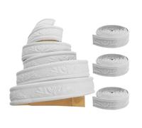 FOMIYES 4 Rolls 4cm Wide Self Adhesive PVC Wall Trim Molding Strip with 2. Length Per Roll, Peel and Stick Wallpaper Border for Wall and Ceiling Decoration