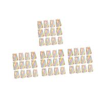FOMIYES 4 Sets Colorful Rainbow Stripe Paper Bags with Sealing Sticker Versatile Birthday Goodie Treat Pouches for Candy Gifts Party Favors and Baking Packaging