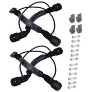 FOMIYES 4 Sets Kayak Carry Handles with Screws, Non-skid Elastic Rope Replacement Boat Handles for Canoe, Kayak and Inflatable Boat Accessories, Side Mount Carrying Equipment for Water