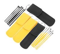 FOMIYES 4 Sets Metal Earwax Cleaning Tool Kit Wear Resistant Practical Ear Pickers for Convenient Earwax Removal Lightweight Portable Design Smooth Skin Safe Surface Comfortable Ear