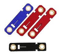 FOMIYES 4 Sets Suede Bird Foot Rings Parrot Pigeon Leg Bands Soft Foot Protector for Budgerigar Cockatiel Tiger Finch Bird Identification in Blue, Red, and Black