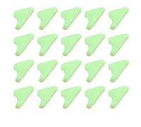 FOMIYES 40 Pcs Glow-In-The-Dark Rope Buckles Tent Triangle Clips Safety Warning Reflective Rope Adjusters for Camping and Outdoor Tent Supplies