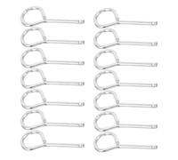 FOMIYES 40pcs Cotter Pin Replacement Security Pull Fire Extinguisher Lock Pins Silver Iron Identification Reliable Locking Mechanism for Emergency Maintenance