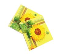 FOMIYES 40pcs Sunflower Pattern Disposable Napkins Printed Paper Towels for Party Banquet Daily Use Absorbent and Practical Table Napkins with Vibrant Floral Design