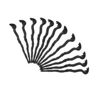 FOMIYES 48pcs Mini Halloween Snake Cane Staffs Black Miniature Egyptian Wizard Walking Sticks DIY Craft Props for Party Favors Haunted House Decorations