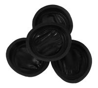FOMIYES 4pcs 100mm Universal Replacement Cup Leather for Well Hand Pump Water Pump Seal Cup Rubber Pitcher Parts in Black for Manual Water Drawing