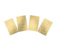 FOMIYES 4pcs 2026 God of Wealth Copper Amulet Cards, Double-sided Feng Shui Blessing Charm for Luck and Protection, Portable Tai Sui Zodiac Wealth Cards for Wallets and Backpacks