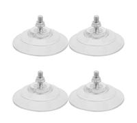 FOMIYES 4pcs Adhesive Suction Cups Hook Holder PVC Suction Cup Pads 3.4"/85mm Strong Resists Deformation Bathroom Organization for Mirrors Tile