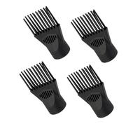 FOMIYES 4pcs Black Hair Dryer Nozzle Attachments for Precise Airflow Control Lightweight and Compact Styling Tools for Travel-friendly Drying Suitable for Curly Hair and Diverse