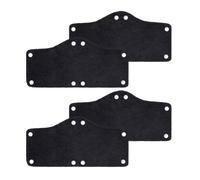 FOMIYES 4pcs Black Hard Hat Sweatbands Washable Polyester Sweat Wicking Liners with Ergonomic Design for Workers Daily Use on Construction Site