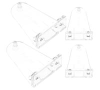 FOMIYES 4pcs Blinds Bottom Bracket Clips 2-inch Window Blind Hold Down Brackets for Venetian DIY Accessories for Secure Installation